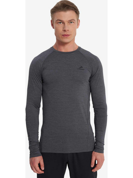 DEMIX Ανδρική μπλούζα D Training HIIT T-shirt long sleeve GREY άνδρες