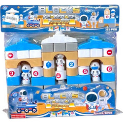 Σετ κατασκευών DIY με τουβλάκια - Aerospace - 53pcs - 9955 - 233042
