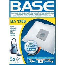 Base BA 1750 Σακούλες Σκούπας 5τμχ Συμβατές με Σκούπα Clatronic / Dirt Devil / ETA / Hoover / Severin