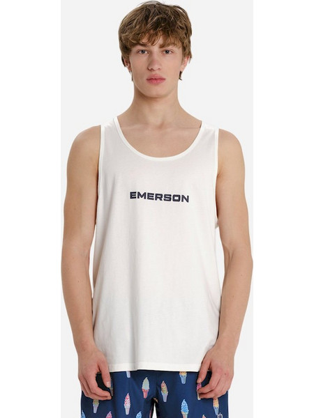 Emerson Ανδρικό Αμάνικο Λευκό