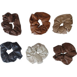 Ro Accessories Σούρα Μαλλιών Faux Leather Natural Colors 06-0421