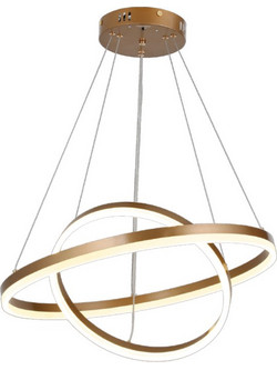 InLight Inlight Κρεμαστό φωτιστικό LED 58W 3CCT (by switch on base) D:60cm (6095-B-Golden)