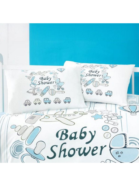 Beauty Home Ζεύγος μαξιλαροθήκες βρεφικές Art 5607 35x45 Γαλάζιο