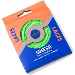Sparco Κορδόνια Παπουτσιών Στρογγυλά Πολυεστερικά Fluorescent Green 2τμχ 120cm (BAT0024B0G06120)