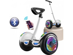 Επαγγελματικό Hoverboard 10'' με Τιμόνι και LED φωτισμό 350W Motor Αυτονομία και bluetooth