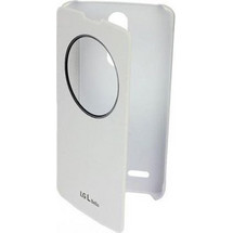 LG FLIP CASE QUICK CIRCLE CCF-560 FOR L BELLO L80 WHITE