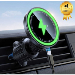 Lamicall STCV09 Μαγνητική Βάση Αυτοκινήτου (Magsafe) με Ασύρματη φόρτιση