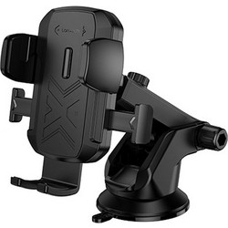 LAMTECH MULTI-ANGLE CLAMPING CAR HOLDER FOR SMARTPHONES UP TO 7" BLACK