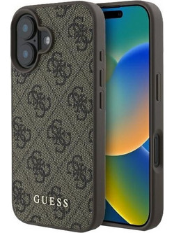 Guess 4G Classic Θήκη Προστασίας για Apple iPhone 16 Plus - Καφέ