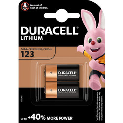 Duracell Ultra Lithium CR123 2τμχ