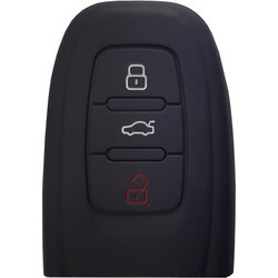 UNBRANDED Θήκη κλειδιού για αυτοκίνητα Audi 1009-02, εύκαμπτη, μαύρη