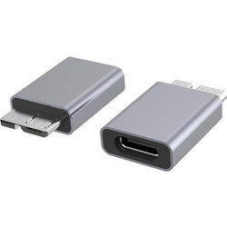 Powertech POWERTECH αντάπτορας USB 3.0 Micro B σε USB-C PTH-067, 5Gbps, γκρι