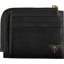 GUESS JEANS BLACK MEN'S WALLET Μαύρο