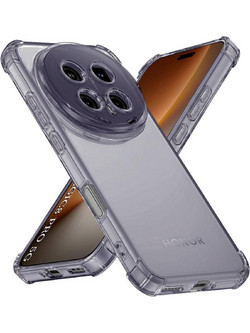 Techsuit Shockproof Clear Silicone Θήκη (Honor Magic8 Pro) Smoke Black