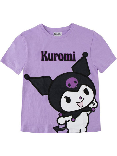 Hello Kitty Kuromi Μωβ Παιδικό Κοντομάνικο Μπλουζάκι Μωβ