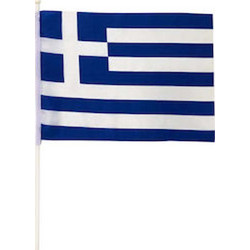 Σημαία Ελληνική Πλαστική με Κοντάρι 25χ35 εκ. (30029)