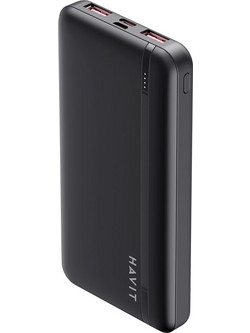 Havit PB90 Power Bank 10000mAh με 2 Θύρες USB-A & Θύρα USB-C Black