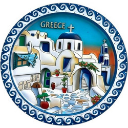 Tουριστικό μαγνητάκι Souvenir - Σετ 12pcs - Greece - 678532