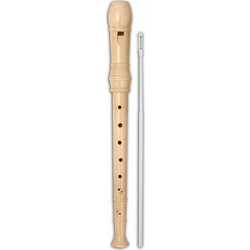 Bontempi Wooden Baroque Recorder Φλογέρα Ξύλινη 28 Νότες School BN313210