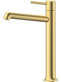 RAVENNA Nami Tall Brushed Gold PVD Μπαταρία Νιπτήρος