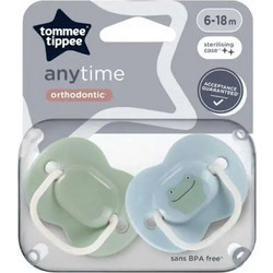 Tommee Tippee Anytime Kind Ορθοδοντικές Πιπίλες Σιλικόνης 6-18m Blue 2τμχ 433544