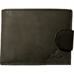GINIS LEATHER WALLET CG171 - ΠΟΡΤΟΦΟΛΙ ΔΕΡΜΑΤΙΝΟ ΓΚΡΙ ΜΕ ΚΟΥΜΠΩΜΑ