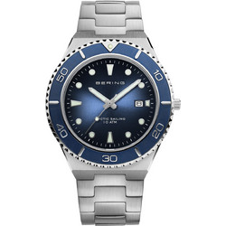 Bering Classic Ανδρικό Ρολόι με Ασημί Μεταλλικό Μπρασελέ 18940-707
