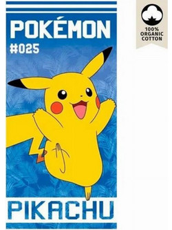 Nintendo Pokemon Pikachu Παιδική Πετσέτα Θαλάσσης Μπλε 70x140cm