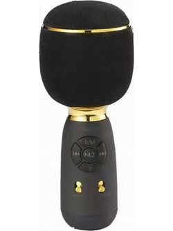 Wster WS-1885 Ασύρματο Μικρόφωνο Καραόκε Μαύρο