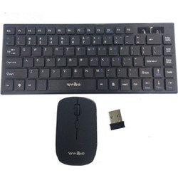 Weibo WB-8068 Black Ασύρματο Σετ Πληκτρολόγιο & Ποντίκι