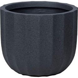 MarHome Κασπώ Fiberclay Μαύρο Φ36x30.5cm 06-94818-M