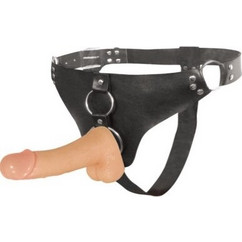 Strap-on Ultra Cyberskin, PVC, Natural, 17.5 cm