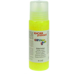 Κόλλα glitter Knorr prandell φθορίζον κίτρινο ιριδίζουσα 50ml 218099004