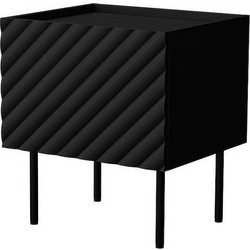 Cama LUCCA bedside cabinet, 2 pcs, 47x40x52, black