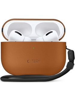Tech-Protect Naturalfit Θήκη Δερμάτινη για Apple AirPods Pro 3 - Καφέ