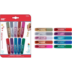 MP σετ χρωματιστές κόλλες με glitter PE892, 10τμχ