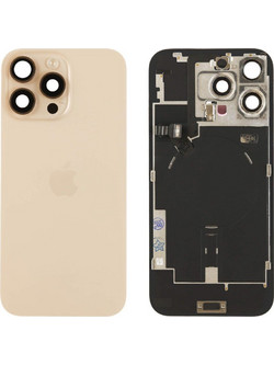 Γνήσιο Πίσω Γυαλί με NFC Flex/Flash & Camera lens για iPhone 16 Pro - Desert Titanium