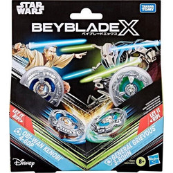 Beyblade X And Wars Collab, Obi-Wan Kenobi 4-60P Vs General Grievous 3-80H Hasbro (G1694)