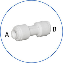 Aqua Filter AQ-A4UC4-W Σύνδεσμος Ασφαλείας Ευθείας In-Line