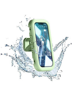 Θήκη κινητού Techsuit Phone Holder LC-999 Wall Box Case, Anti-Fog, Retractable, Adjustable, Waterproof, for 4-7inch Phones Green