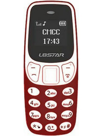 Mini Dual SIM Κινητό με Κουμπιά Μπορντό