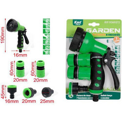 KMT Tools Σετ Πιστόλι Ποτίσματος 7 Θέσεων με Συνδέσμους - 7 Position Watering Gun Set with Connectors 9369372