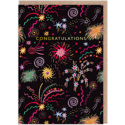 Ohh Deer Ευχετήρια Κάρτα Congratulation Fireworks