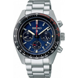 Seiko Prospex Ανδρικό Ρολόι Χρονογράφος Solar με Ασημί Μεταλλικό Μπρασελέ SSC815P1