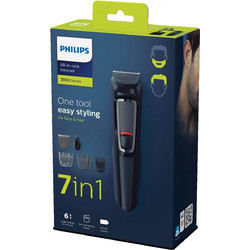 Philips Multigroom Series 3000 Επαναφορτιζόμενo Σετ Κουρευτικής Μηχανής MG3720/15