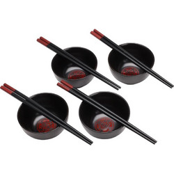 Σετ Σερβιρίσματος Sushi Excellent Houseware με 4 μπολ και chopsticks - 8 τεμάχια