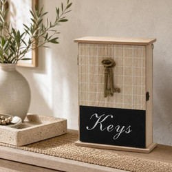 Κλειδοθήκη τοίχου ξύλινη 18Χ6Χ25 εκ. KEYS - KESKOR 66549