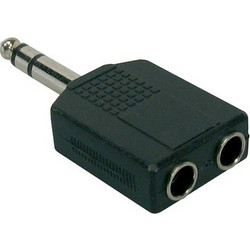 Home Audio Adapter Jack 6.5mm/ Dual Jack 6.5mm