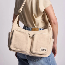Hindbag Τσάντα Ώμου Emile Jute | Multipocket από Οργανικό Βαμβάκι
