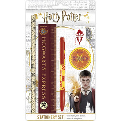 Σετ Γραφικής Ύλης Harry Potter Με Χάρακα Στυλό Μολύβι Γόμα Και Ξύστρα